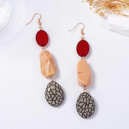Bohemian Vintage Geometric Beaded Tassel Drop Earrings - Unique & Versatile Accessory for Every Occasion