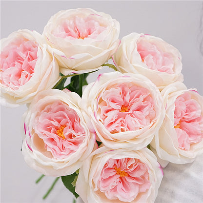 Quality Touch Moisturizing Dried Rose Austin Juliet Home Decor Dining Table Flower Arrangement - Elegant Natural Floral Materials for Stylish Interiors