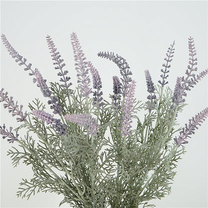 Elegant Nordic-Inspired Artificial Lavender Bouquet - Perfect Home Decoration, Bridal Arrangements, and Special Event Floral Displays - Durable Plastic Faux Flower Decor