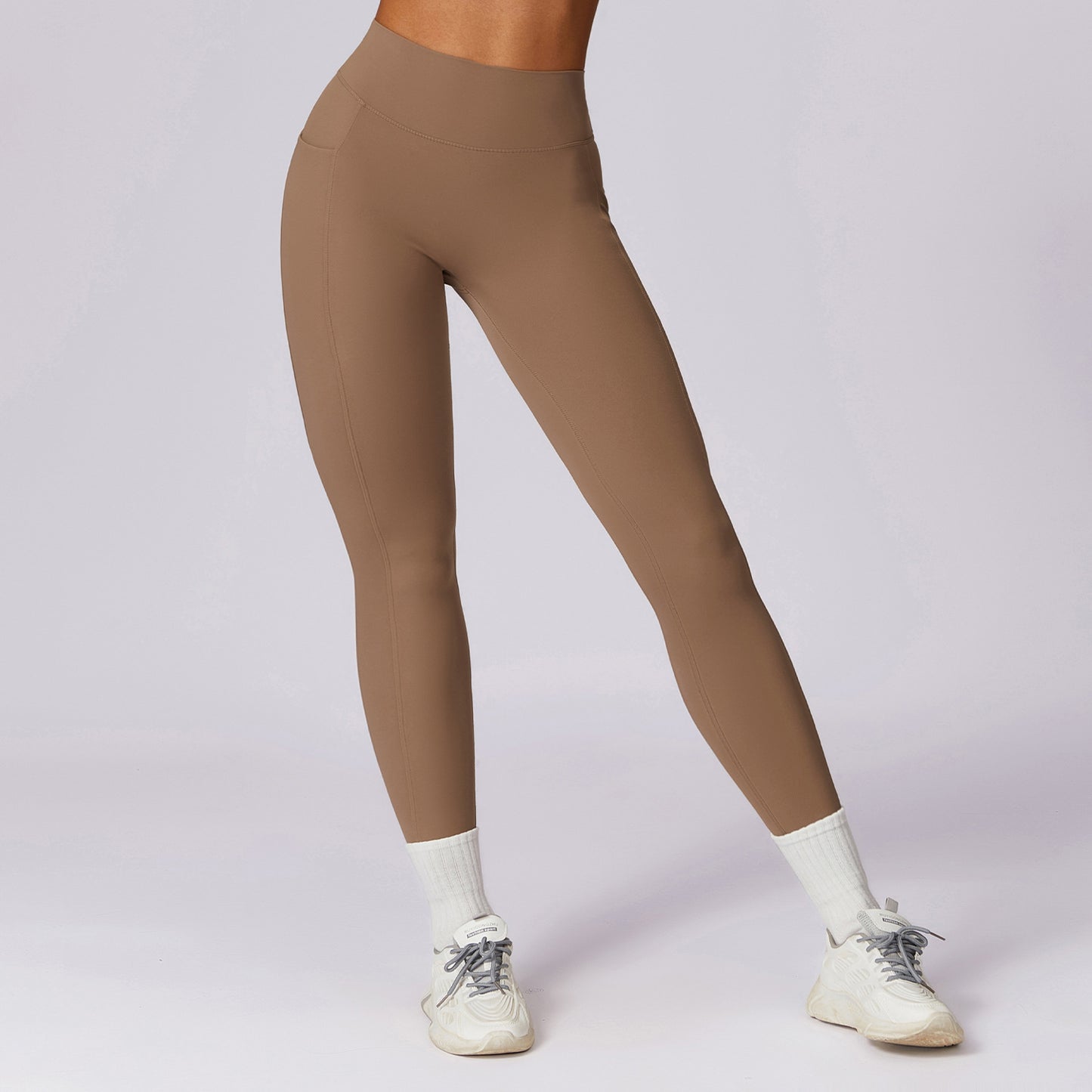 High Waisted Quick Dry Leggings with Butt Lift Soft Fleece Yoga Pants for Comfortable Workouts Running and Everyday Wear Style 8524