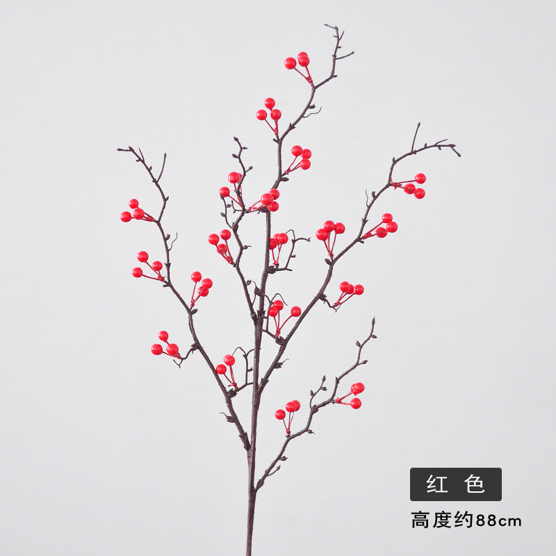 Realistic Faux Winterberry and Southern Candleberry Branches for Festive Home Decor – Perfect for Living Room, Housewarming, and New Year Celebrations