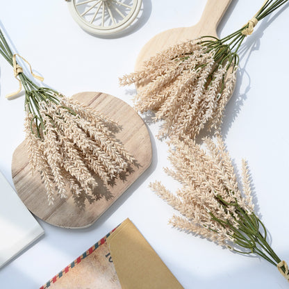 Realistic Dried Grass and Miniature Grain Faux Flowers - Stunning Greenery for Wedding Decor, INS Style YC1082