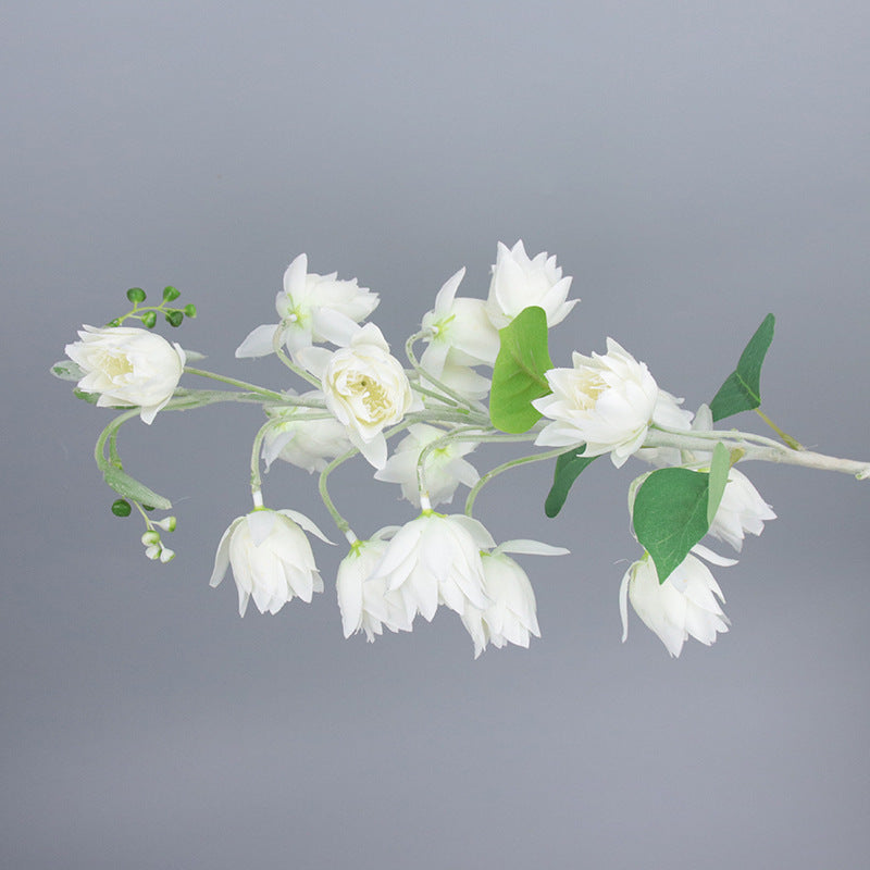 Realistic Lily of the Valley Faux Flowers - Elegant Fern Home Decor Bouquet for Bedrooms, Dining Rooms, and Wedding Celebrations