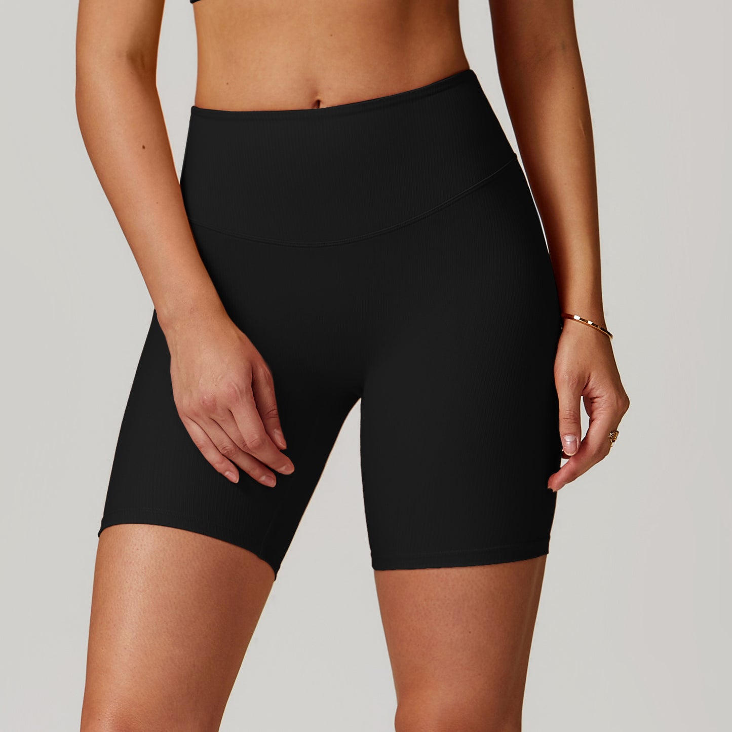 High Waisted Yoga Shorts with Tummy Control Slimming Fit Comfortable Seamless Design Ideal for Fitness and Everyday Wear