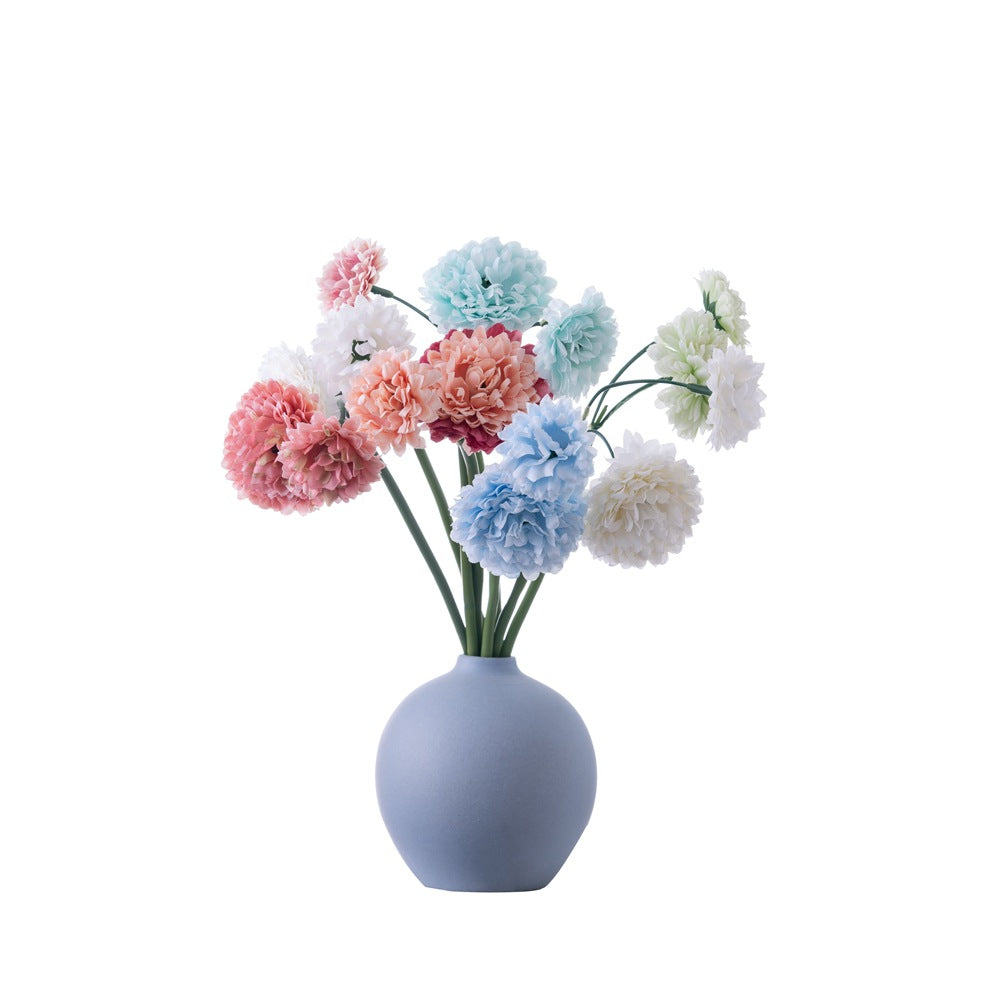 2-Head Multi-Layered Elegant Artificial Flowers - INS Style Single Stem Decorative Home & Wedding Accents (Model PJ1003) - Perfect for Year-Round Decor, Minimalist Aesthetic, and Special Celebrations!