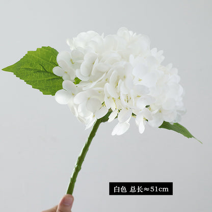 Realistic Hydrangea Bouquet - Elegant Faux Silk Flowers for Home Décor, Hotel Decoration, and Stylish Table Centerpieces