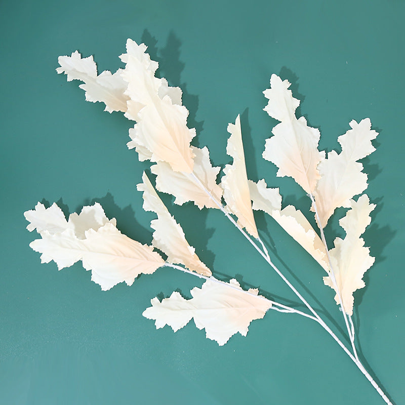 Stunning Faux Plant 3-Prong Buddha Leaf Wedding Decoration for Aisle and Archway – Perfect for Floral Arrangements and Ceiling Hangings