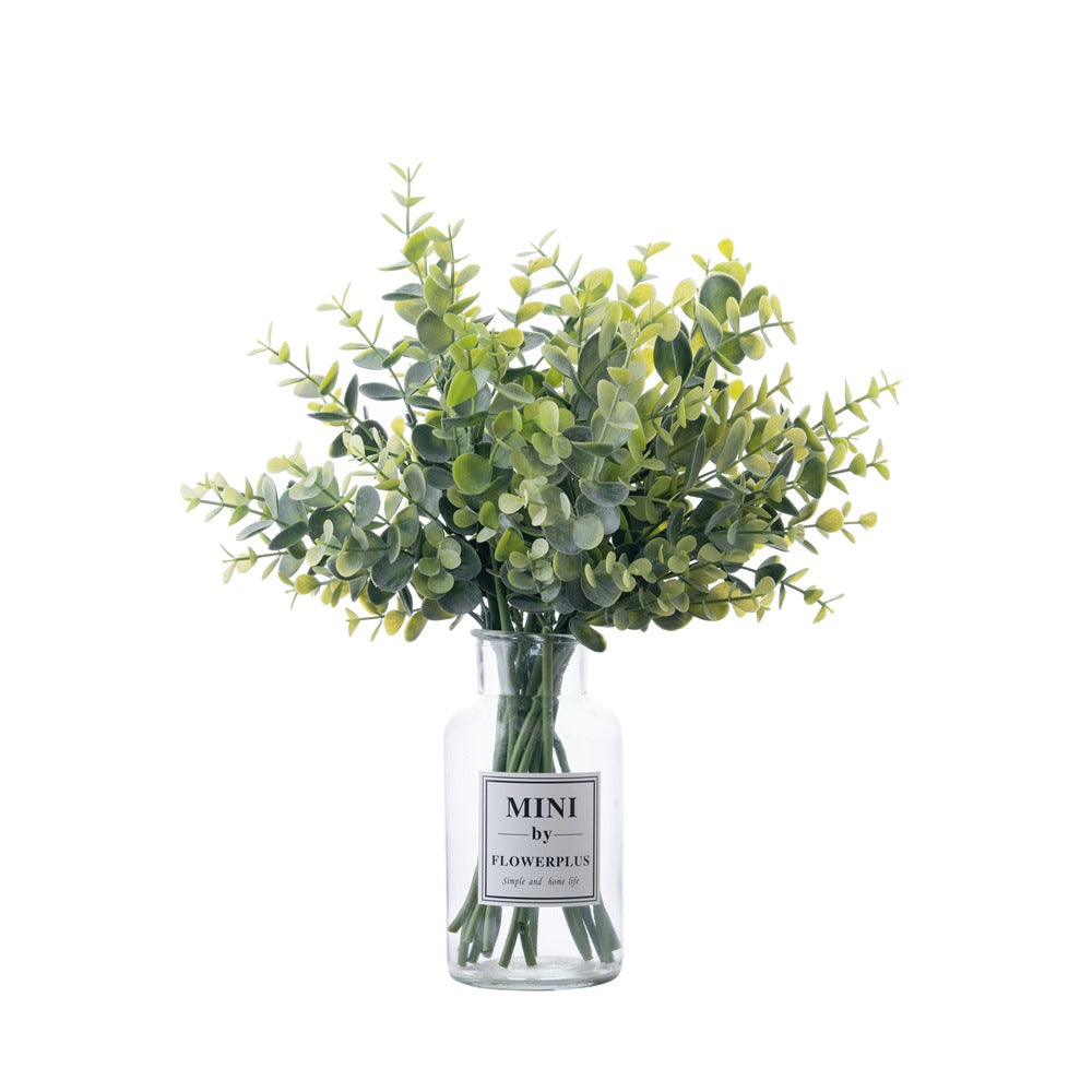 Realistic Eucalyptus Branch with Soft Touch - INS Style Faux Flowers for Home Decor and Wedding Celebrations - PJ1138