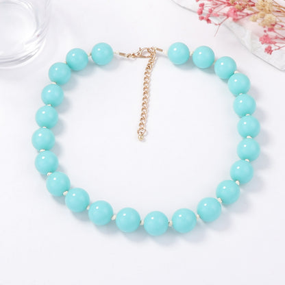 Bohemian Chic Multi-Color Beaded Layered Necklace - Versatile Geometric Design for Effortless Everyday Style