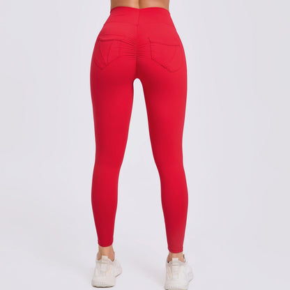 High Waisted Quick Dry Running Leggings with Breathable Pockets for Yoga Gym Workouts and Everyday Comfort