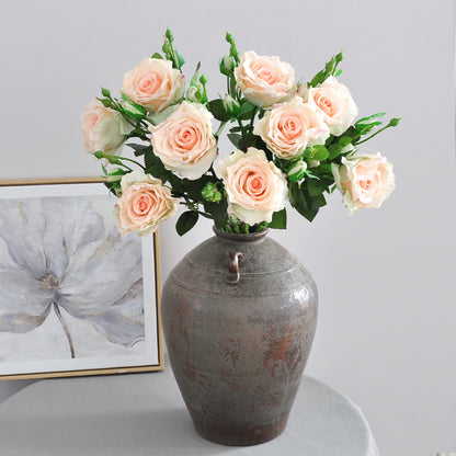 Luxurious Lifelike Silk Rose Flowers for Home Decor - Perfect for Living Rooms, Weddings, and Special Events - Elegant Floral Arrangements That Never Wilt