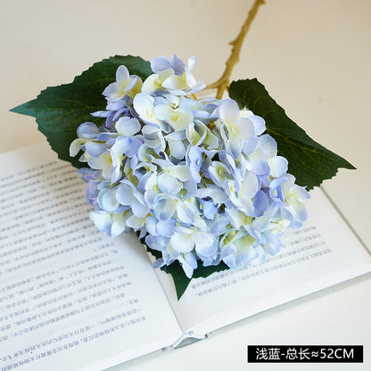 Realistic Hydrangea Floral Arrangement - Elegant European-Inspired 11-Branch Faux Flower Bouquet for Wedding Decorations