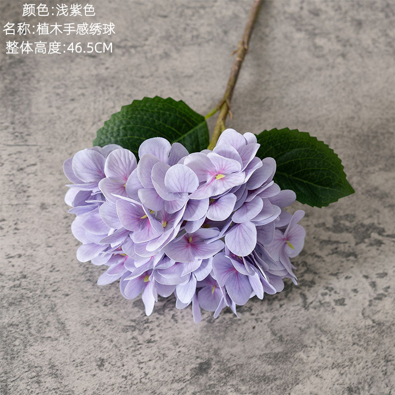 Realistic Touch Artificial Hydrangea Flower Arrangement - Green Plant Décor for Weddings and Events - Exquisite Craftsmanship (Model MW82001)