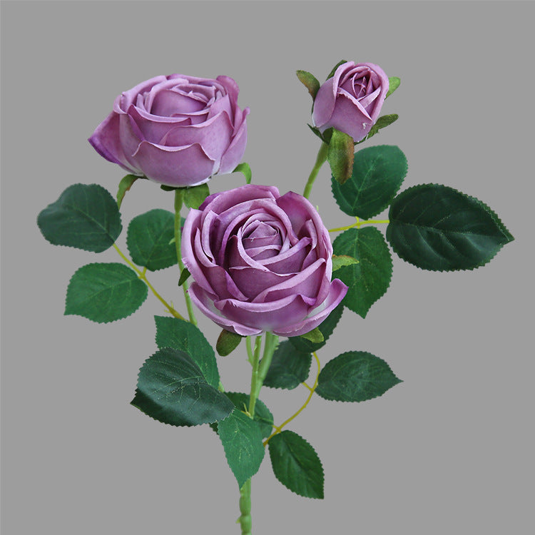 Elegant Faux Royal Rose - European-Inspired Romantic Indoor Decor for Home, Perfect for Airbnb, Floor Display, and Photography Props