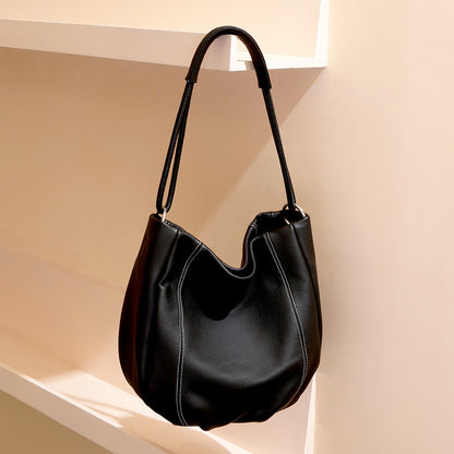 Spring Summer Genuine Leather Designer Handbag for Women Chic Oversized Tote Versatile Crossbody and Spacious Shoulder Bag