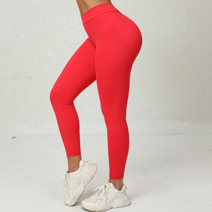 Seamless No Show Peach Butt Lifting Yoga Pants with V Waist for Enhanced Curves and Comfortable Fitness Workouts