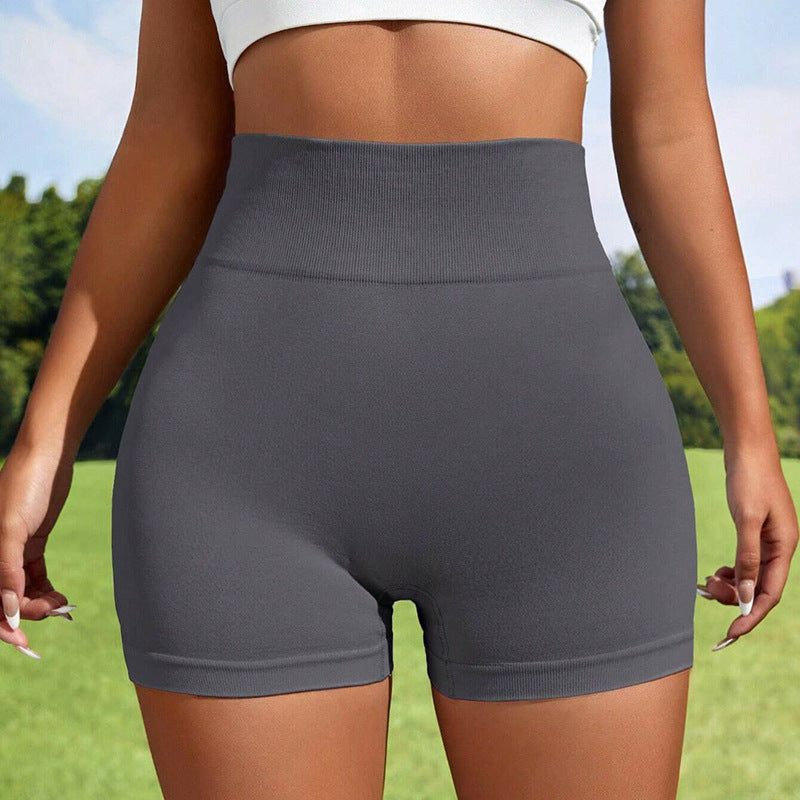 High Waist Seamless Knitted Peach Lift Yoga Shorts for Women for Workouts Running and Fitness Activities