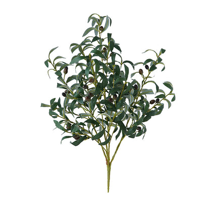 Nordic-Style Ultra-Realistic 18-Branch Olive Twig with Berries – Perfect for Home Décor, Hotel Interior Design, and Photography Props