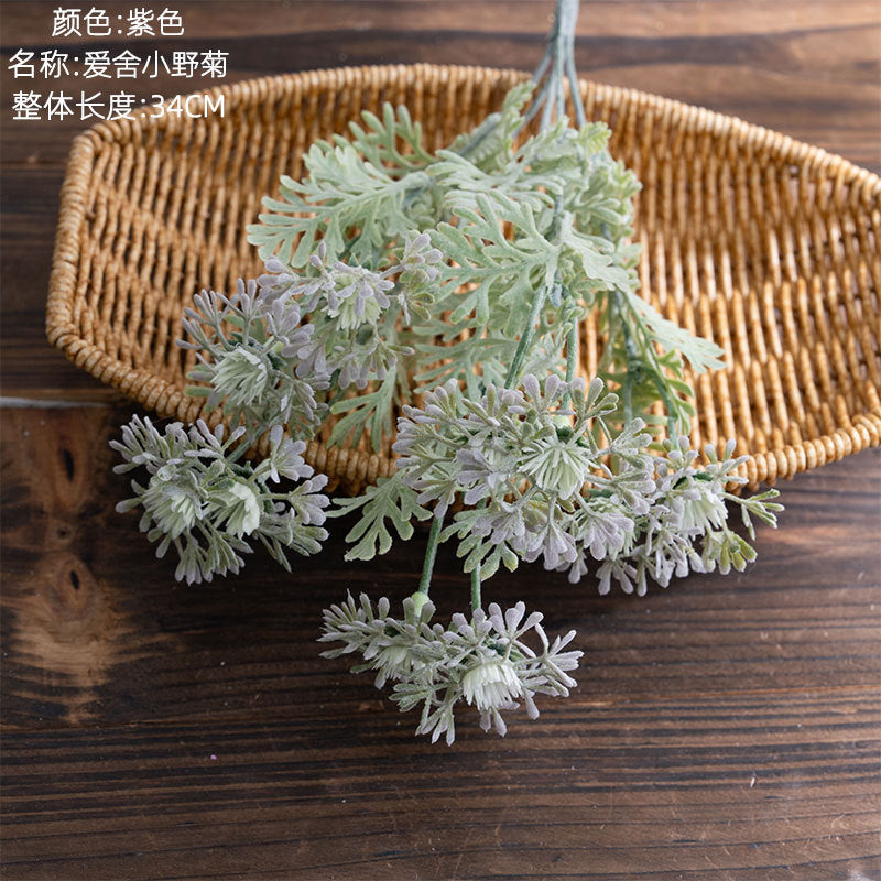 Charming Artificial Wild Daisy Decoration - MW73783 | Lifelike Faux Plant Perfect for Weddings, Home Décor, and Trendy INS Aesthetic