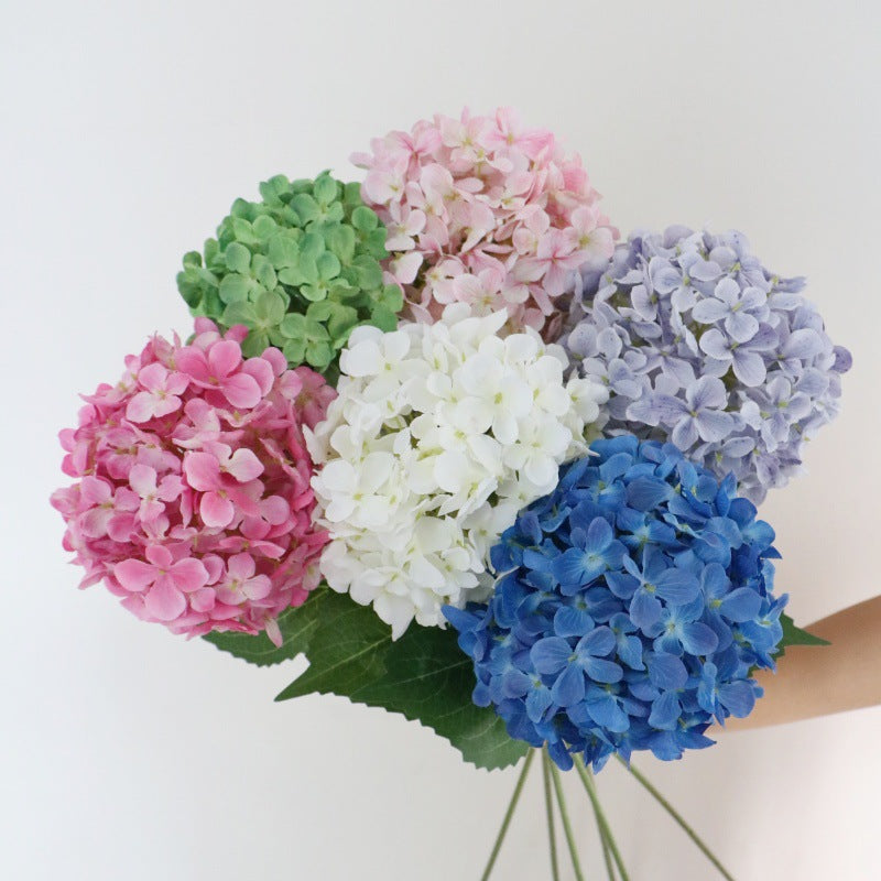 Single Faux Hydrangea Lollipop - Perfect for Weddings and Home Decor - Stunning Silk Flower Decoration for Aisles and Reception Areas