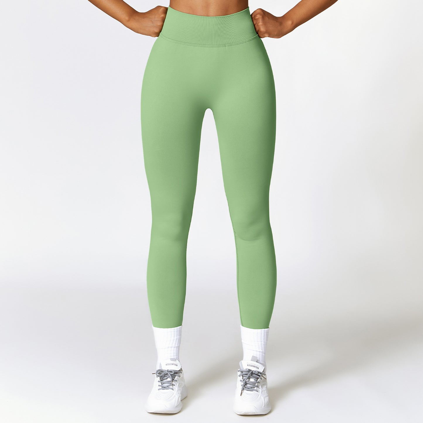 High Waisted Seamless Yoga Pants for Women Butt Lifting Slimming and Sculpting Workout Leggings for Running and Fitness