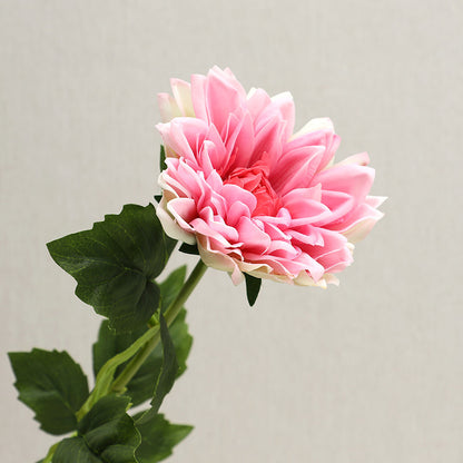 Feel Moisturizing Dahlia Faux Flowers for Home Decoration - Elegant Living Room and Dining Table Centerpiece