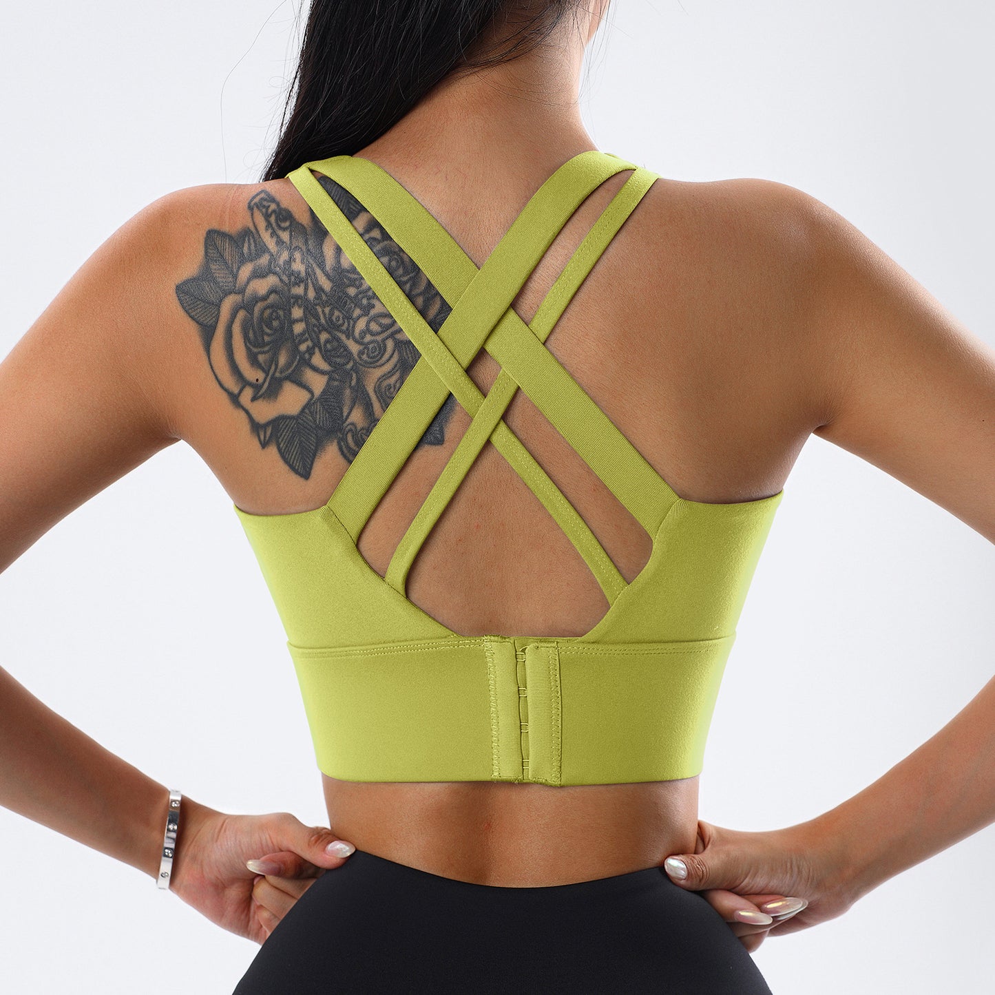 High Impact Women's Plus Size Sports Bra Cross Back Design for Running Yoga and Fitness Lightweight Supportive Tank Top with Built In Shaping