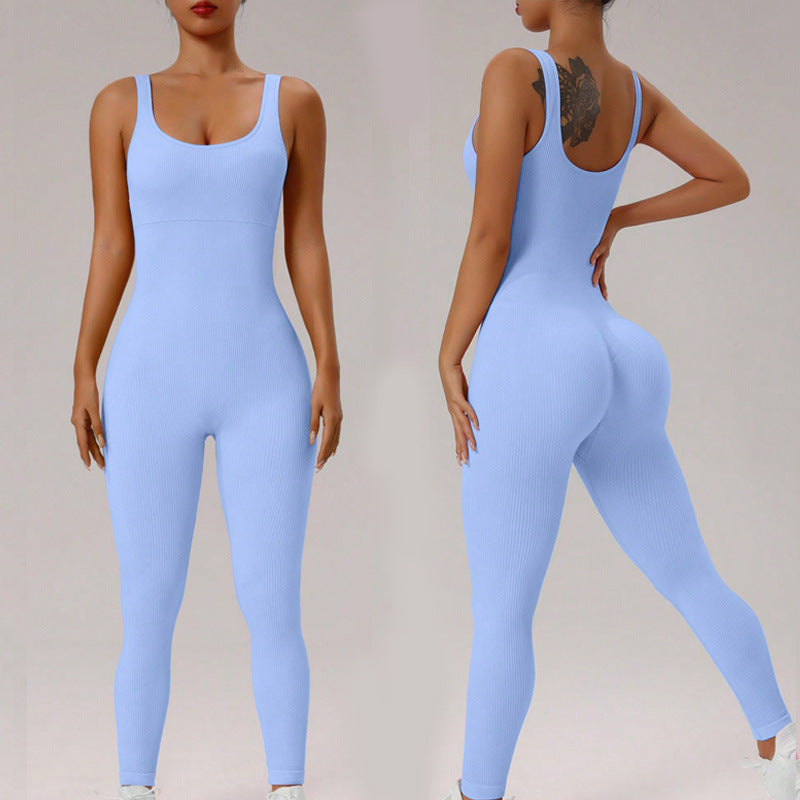 Fall Seamless Yoga Bodysuit for Dance High Waist Compression Fitness Outfit for a Sculpted Look Flexible and Activewear