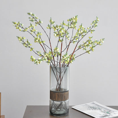 Realistic Faux Fig Tree with Berries - 6-Branch Artificial Home Decor for Stunning Plant Decorations - Perfect for Living Room and Office Aesthetics