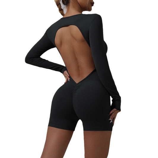 Women's Yoga Bodysuit Lift Support Your Curves with this Yoga Back Enhancing Jumpsuit for Fitness and Activewear