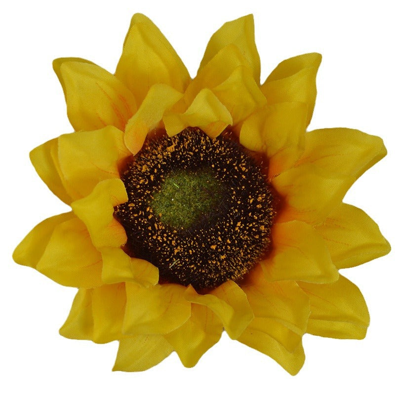 Realistic 12CM & 8CM Artificial Sunflower Flower Heads - Perfect for DIY Floral Arrangements, Home Decor, and Craft Projects