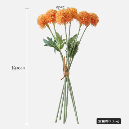 Realistic Artificial Green Onion Flower Bouquet - 6 Head Faux Green Onion Decor for Home, Weddings, and Dandelion Scenes - Perfect for Elegant Floral Arrangements and Lasting Beauty