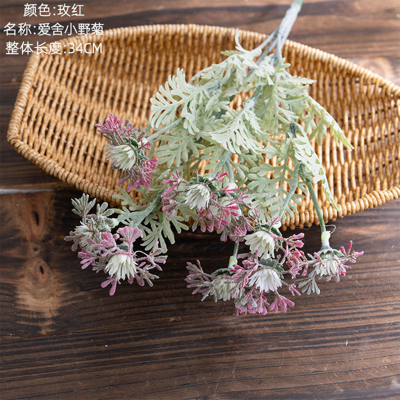 Charming Artificial Wild Daisy Decoration - MW73783 | Lifelike Faux Plant Perfect for Weddings, Home Décor, and Trendy INS Aesthetic