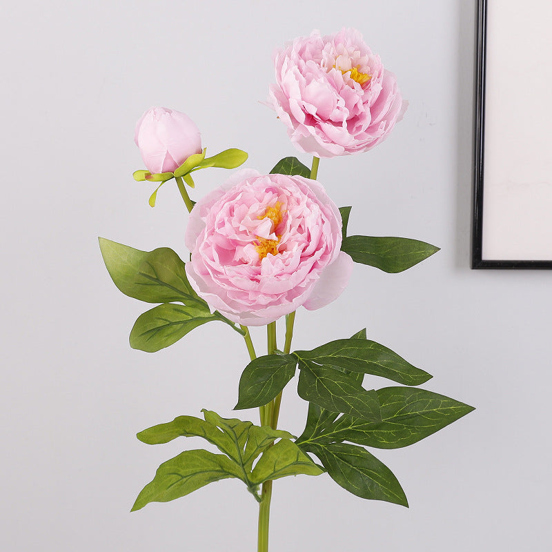 Elegant Faux Peony and Lotus Decorative Flowers for Living Room - Stylish Home Décor with Silk Peony Arrangements