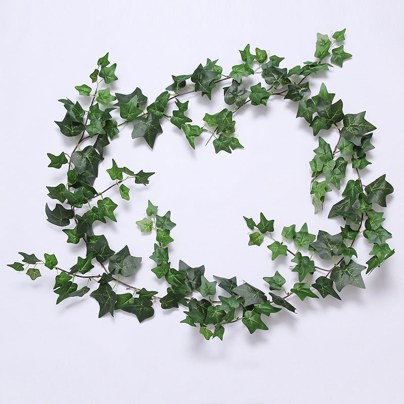 Lifelike Artificial Ivy Green Leaves – 2M Indoor Decorative Potted Plant with Creative Sweet Potato Vine for Stunning Wall Décor