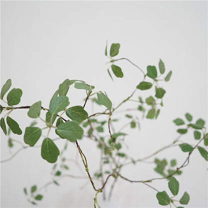 Minimalist Zen-Inspired Artificial Plant with Realistic Vines and Lotus Leaves - Perfect Indoor Greenery Decor for Home, Weddings, and Event Display