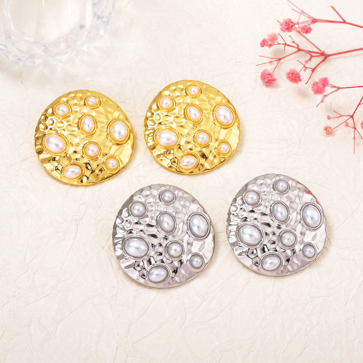 Elegant Minimalist Alloy Round Earrings for Women - Versatile, Chic & Perfect for Any Occasion