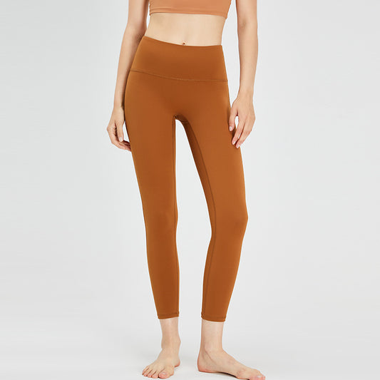 High Waisted Fleece Lined Women's Fitness Leggings Sculpting Peach Butt Tights for Fall and Winter for Yoga and Activewear