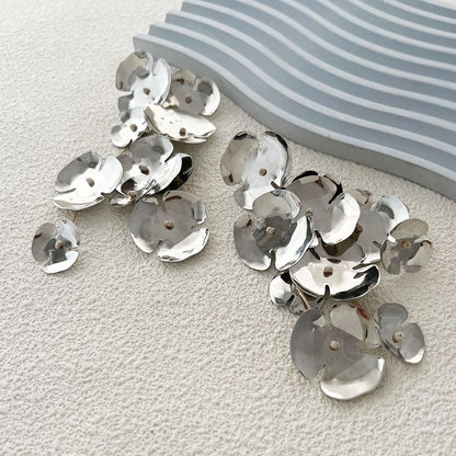 Chic and Creative Knotted Flower Design Statement Earrings - Versatile Fashionable Accessories for Women