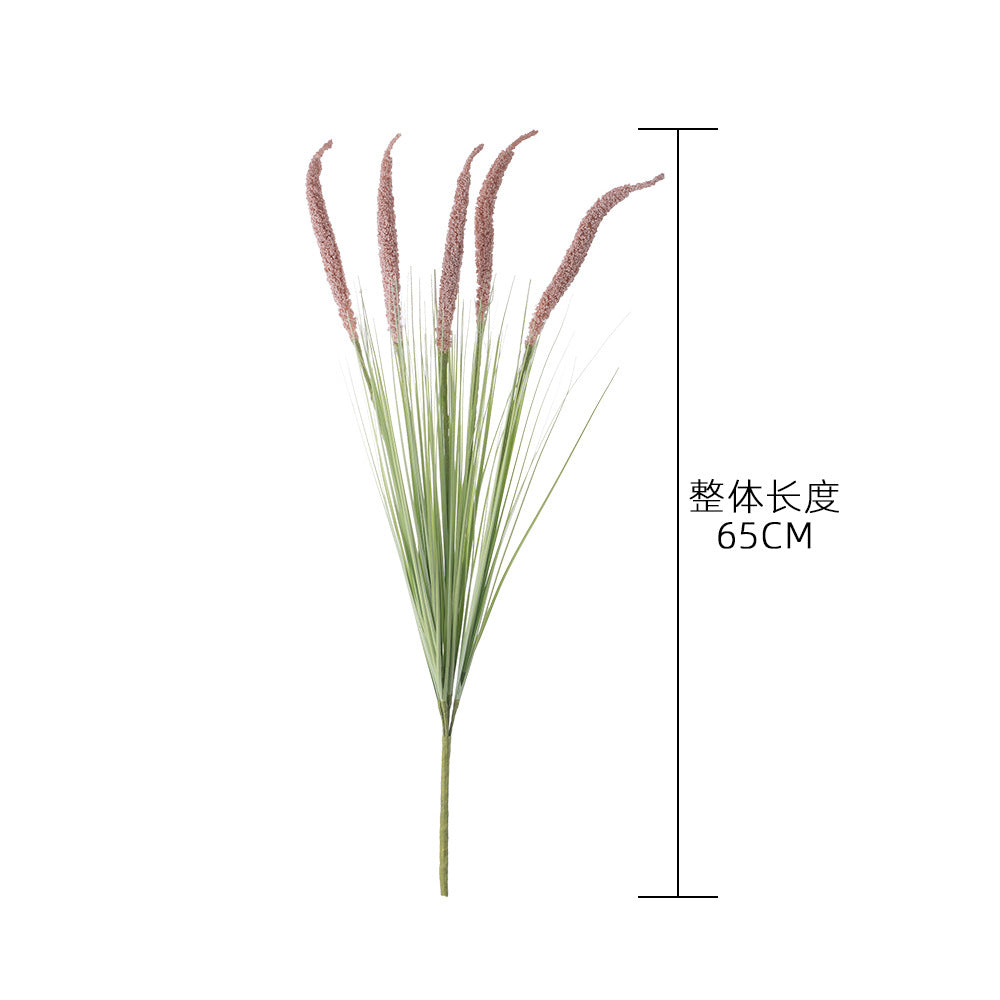 INS-Style Artificial Flower Decoration – Realistic Onion Grass and Wheat Spike Wedding Faux Flora – Perfect for Home Decor and Event Styling (MW09921)