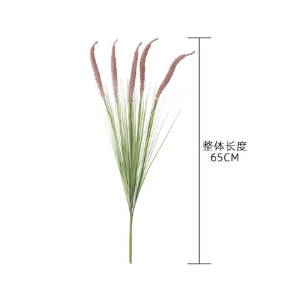 INS-Style Artificial Flower Decoration – Realistic Onion Grass and Wheat Spike Wedding Faux Flora – Perfect for Home Decor and Event Styling (MW09921)