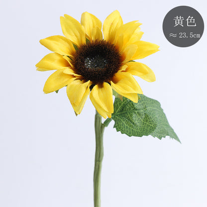 DIY Floral Arrangement Supplies - Beautiful Single Stem Artificial Sunflower for Stunning Home Décor - Perfect for Bouquets, Weddings, and Events