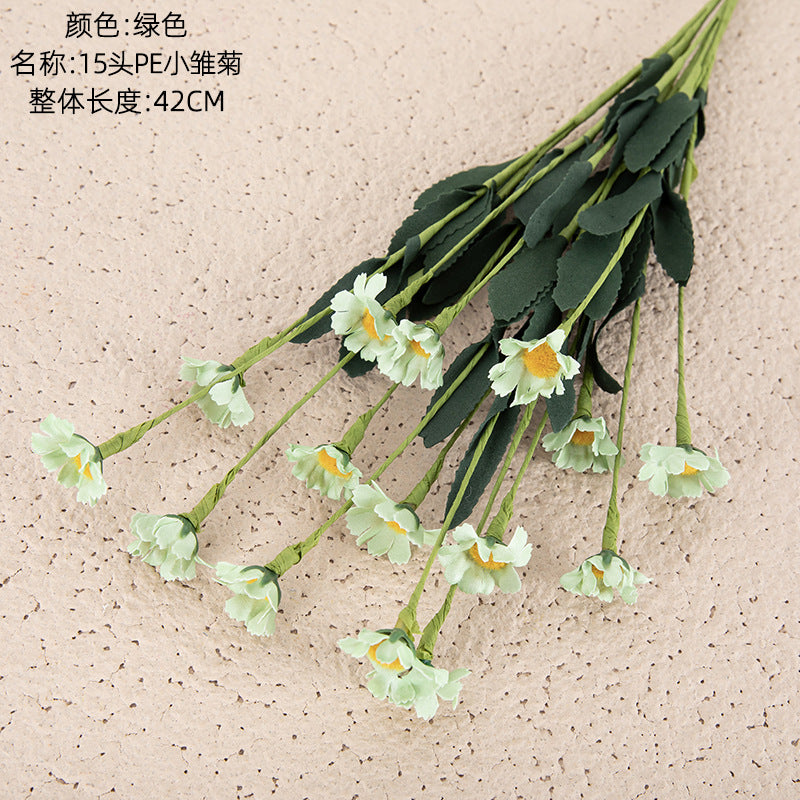 Beautiful PE15 Mini Daisy Foam Artificial Flowers for Wedding & Home Decor - Perfect for Events, Bouquets, and Seasonal Arrangements - Style Your Space with Realistic Floral Elegance (MW09905)