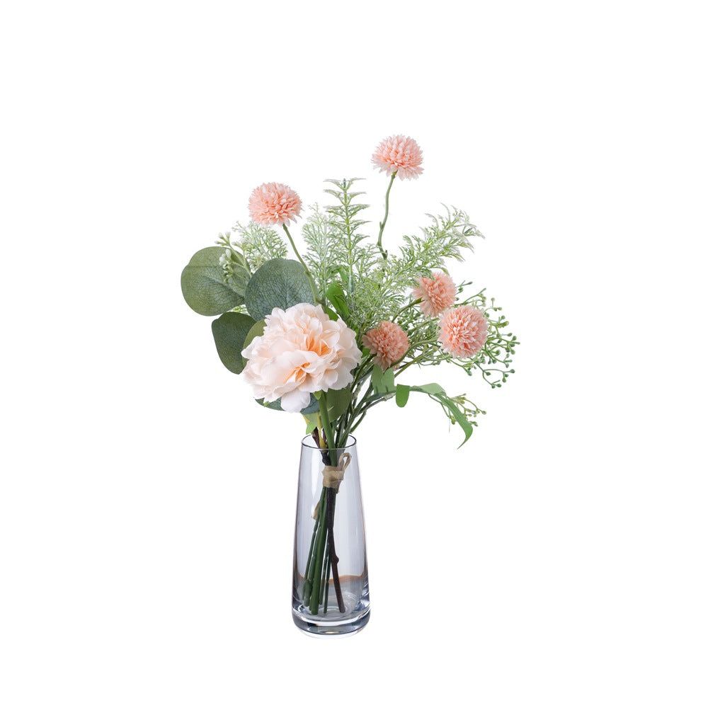 Asuka Handheld Bouquet of Artificial Flowers – Elegant Home Décor Design for Weddings, Unique Wall Art, and Stunning Interior Accents – CF01114