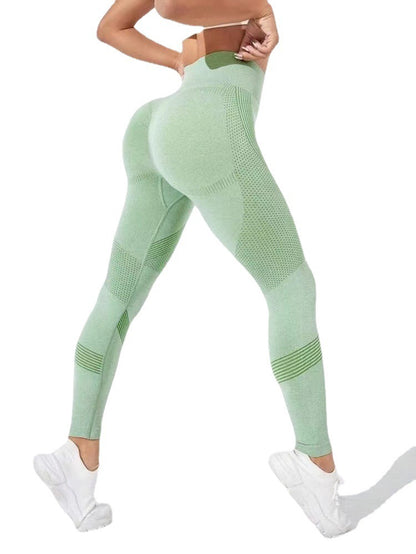 High Waisted Seamless Butt Lifting Yoga Leggings for Running Workout and Fitness for Sculpting Your Peachy Derriere