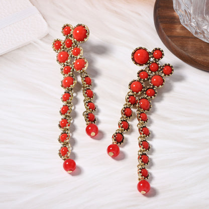 Vintage-Inspired Unique Geometric Round Tassel Earrings for Women - Stylish and Versatile Accessory That Elevates Any Outfit