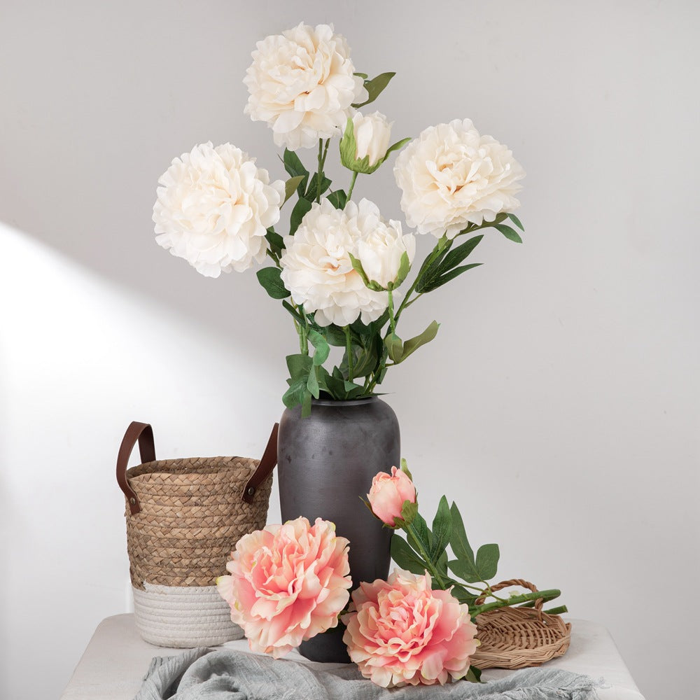 Luxurious Faux Large Peony Flower Arrangement for Home Décor – Ideal for Weddings and Celebrations (Model MW11222)