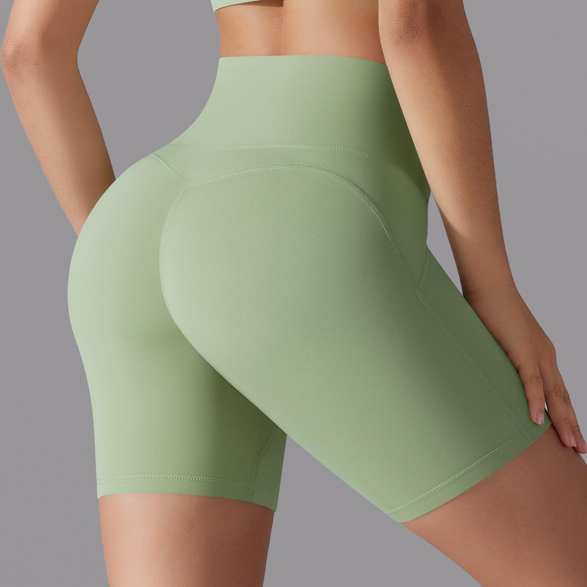 High Waisted Butt Lifting Yoga Shorts No Underwear Needed for Running Gym Workouts and Fitness Activities