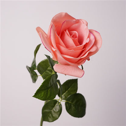 Luxurious Moisture-Infused Realistic Rose Stem - Perfect Artificial Flower for Home Décor, Bridal Bouquets, and Wedding Arrangements | Ideal for Events and Lasting Memories