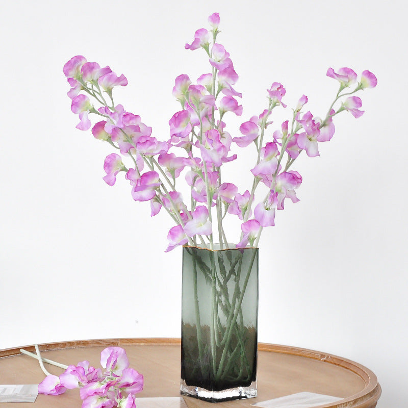 Realistic Pea Blossom Faux Flowers - Scandinavian Style Home Décor Bouquet for Living Room, Wedding Decorations, and Photography Floral Arrangements